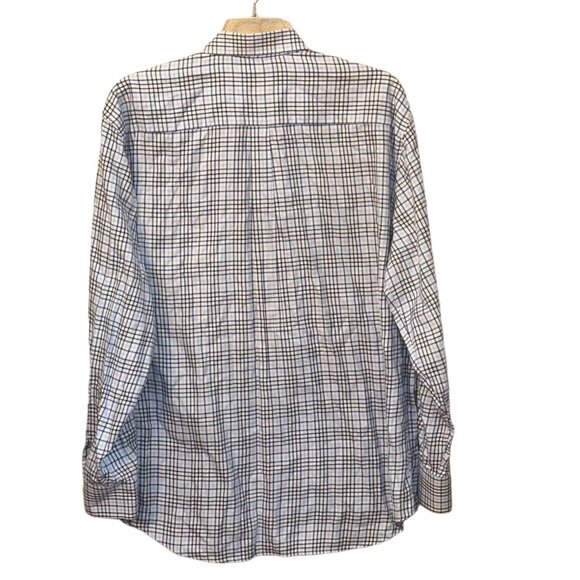 Peter Millar Plaid Long Sleeve Button Down Dress Shirt Cotton‎ Size X Large - Picture 3 of 6